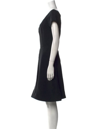Arnold Scaasi V-Neck Knee-Length Dress