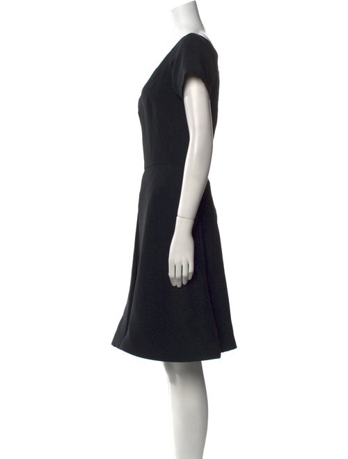 Arnold Scaasi V-Neck Knee-Length Dress