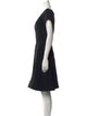 Arnold Scaasi V-Neck Knee-Length Dress