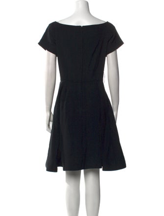 Arnold Scaasi V-Neck Knee-Length Dress