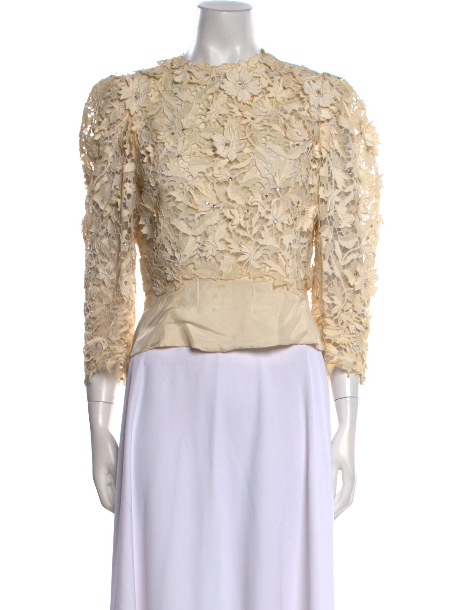 Arnold Scaasi Vintage Late 1970's - Early 1980's Crop Top