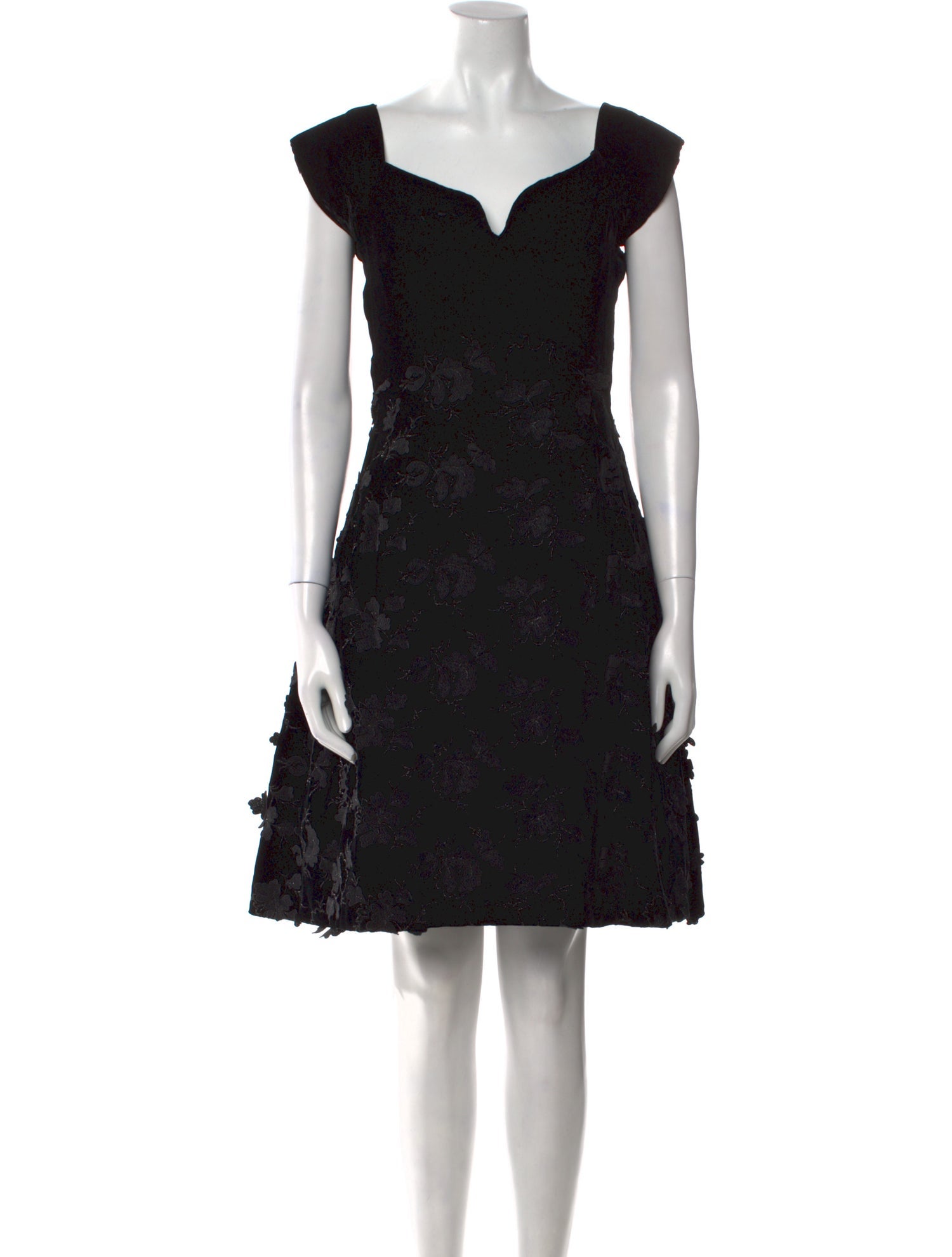 Arnold Scaasi Floral Print Mini Dress