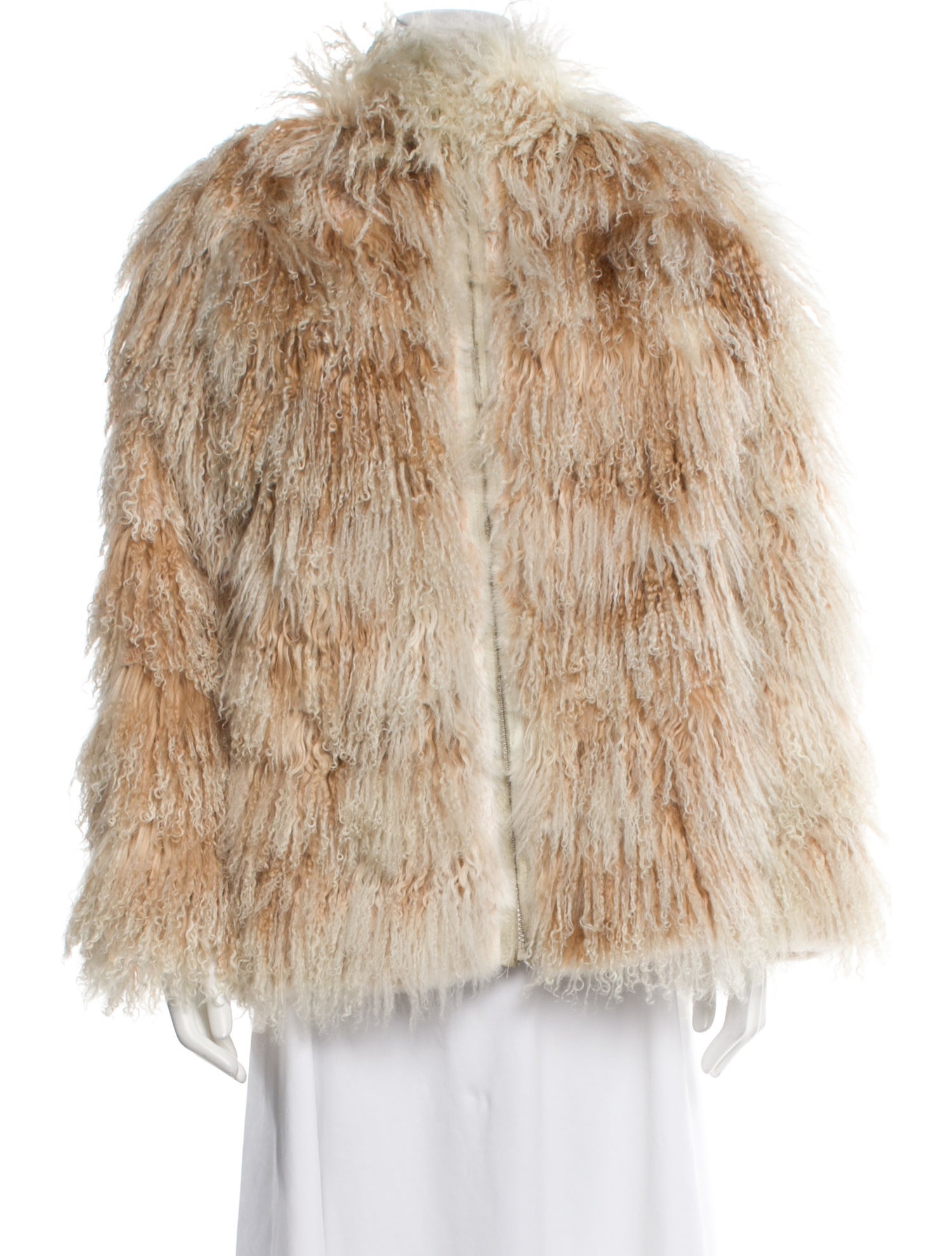 Arnold Scaasi Mongolian Lamb Fur Coat