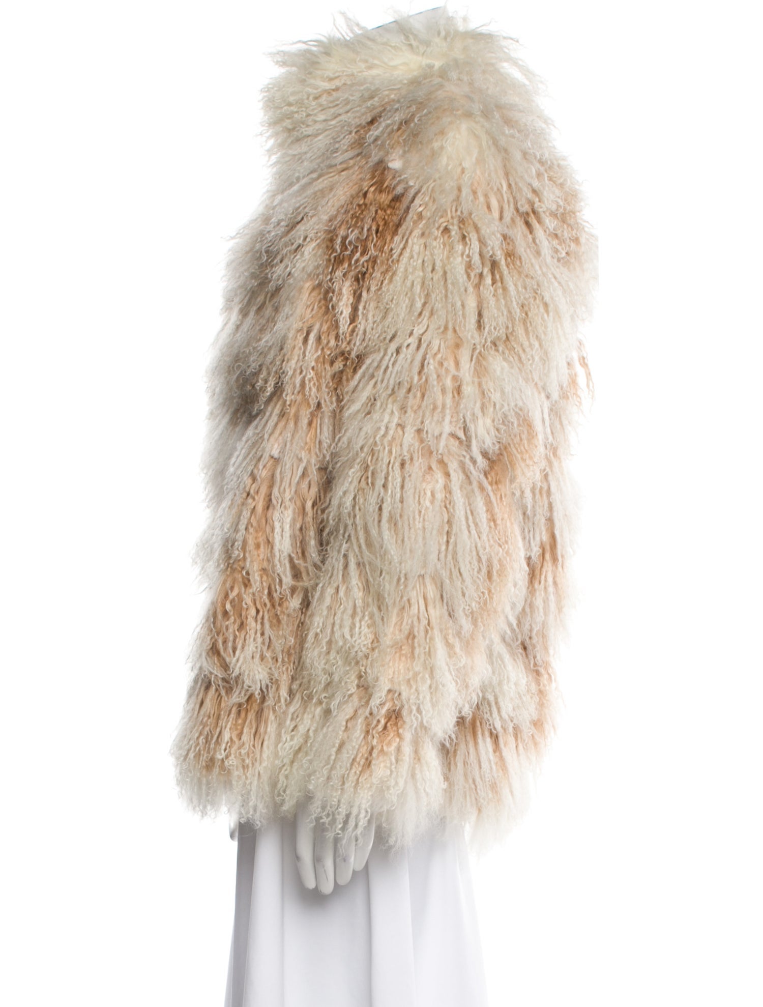 Arnold Scaasi Mongolian Lamb Fur Coat