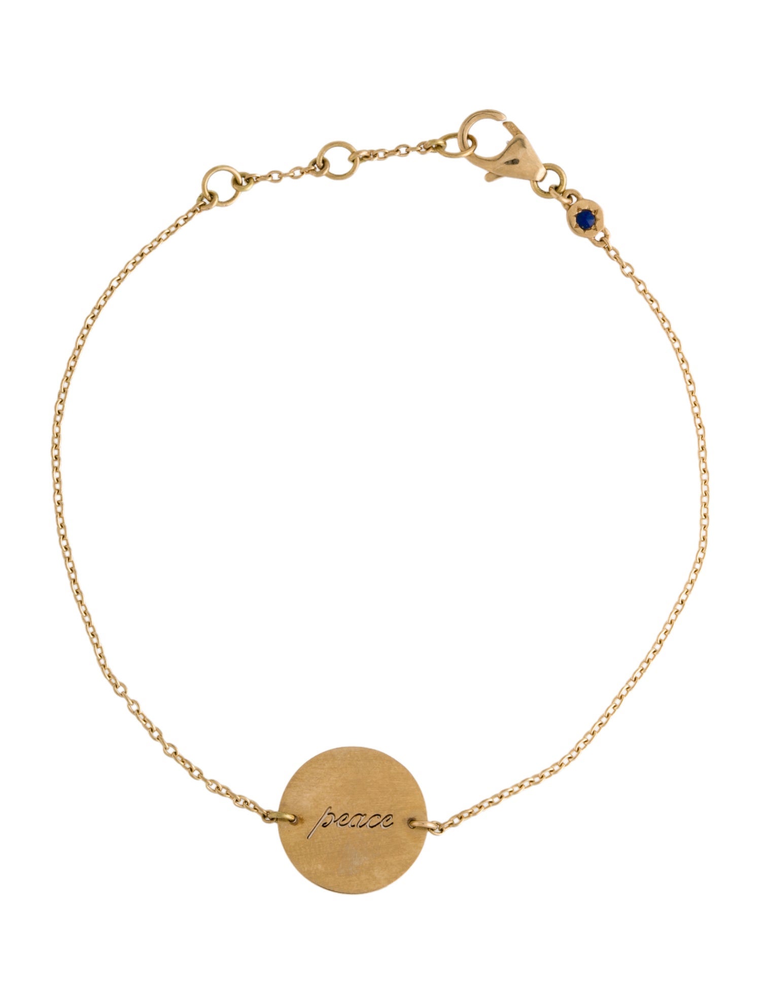 Astley Clarke 18K 'Peace' Charm Bracelet