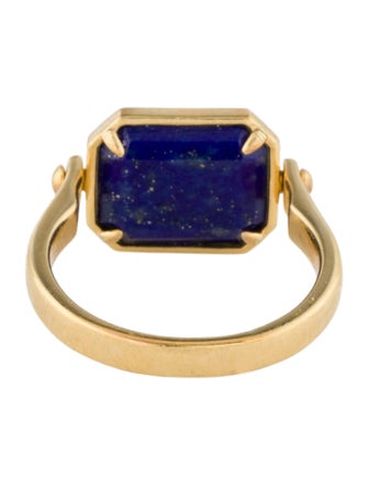Astley Clarke Lapis Lazuli and Malachite Spinner Cocktail Ring
