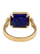 Astley Clarke Lapis Lazuli and Malachite Spinner Cocktail Ring