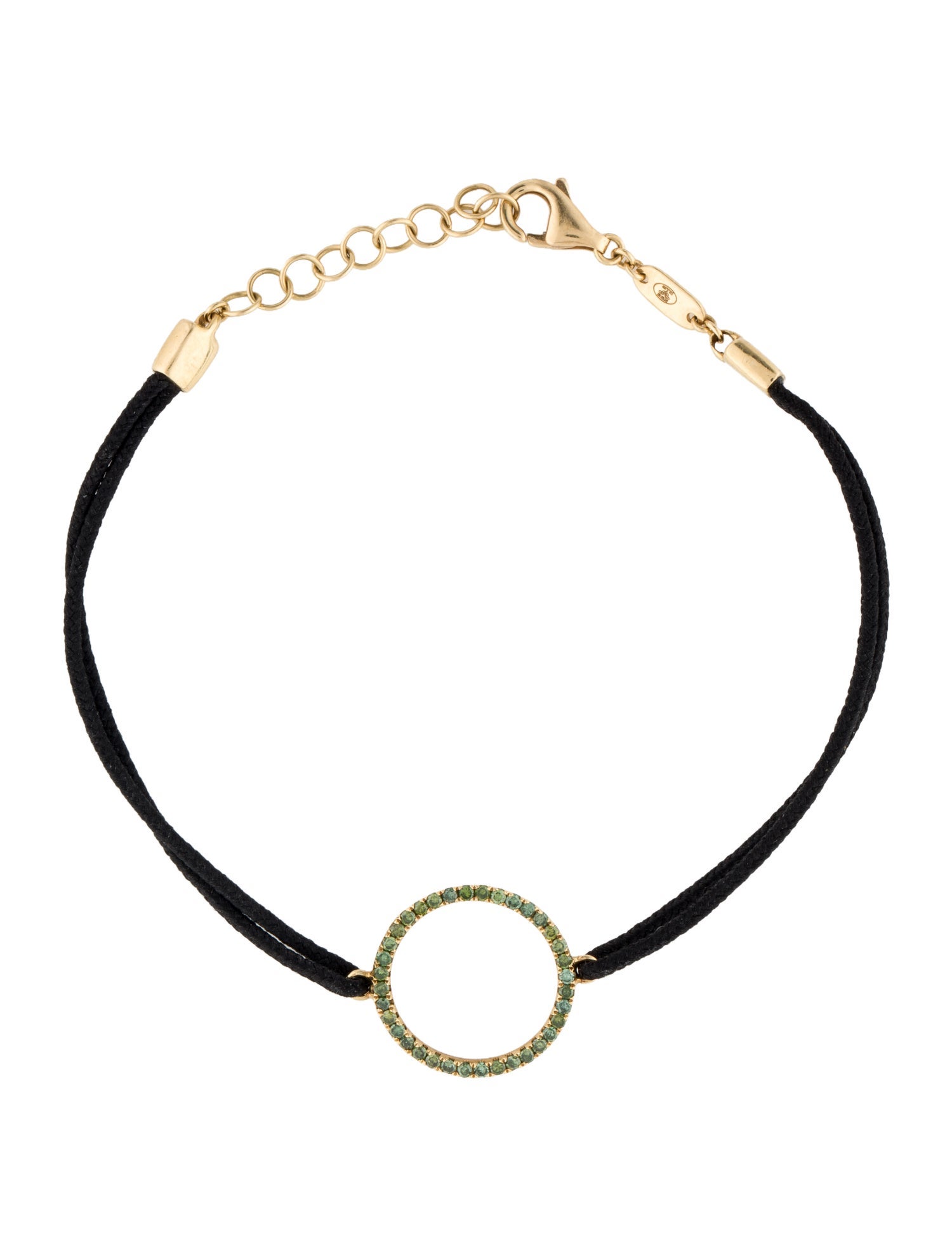 AS29 18K Diamond Cord Station Bracelet