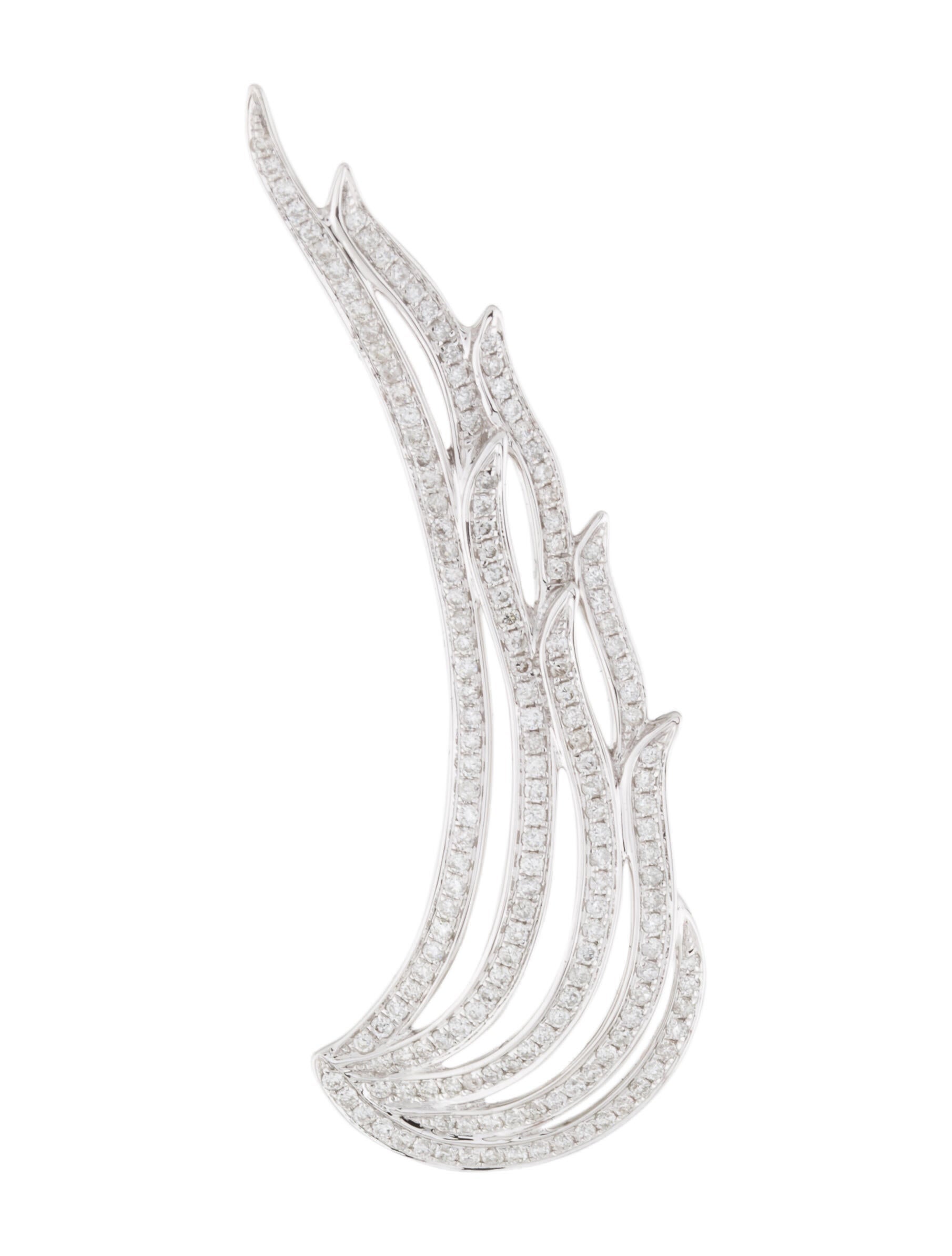 AS29 18K Diamond Wing Ear Cuff