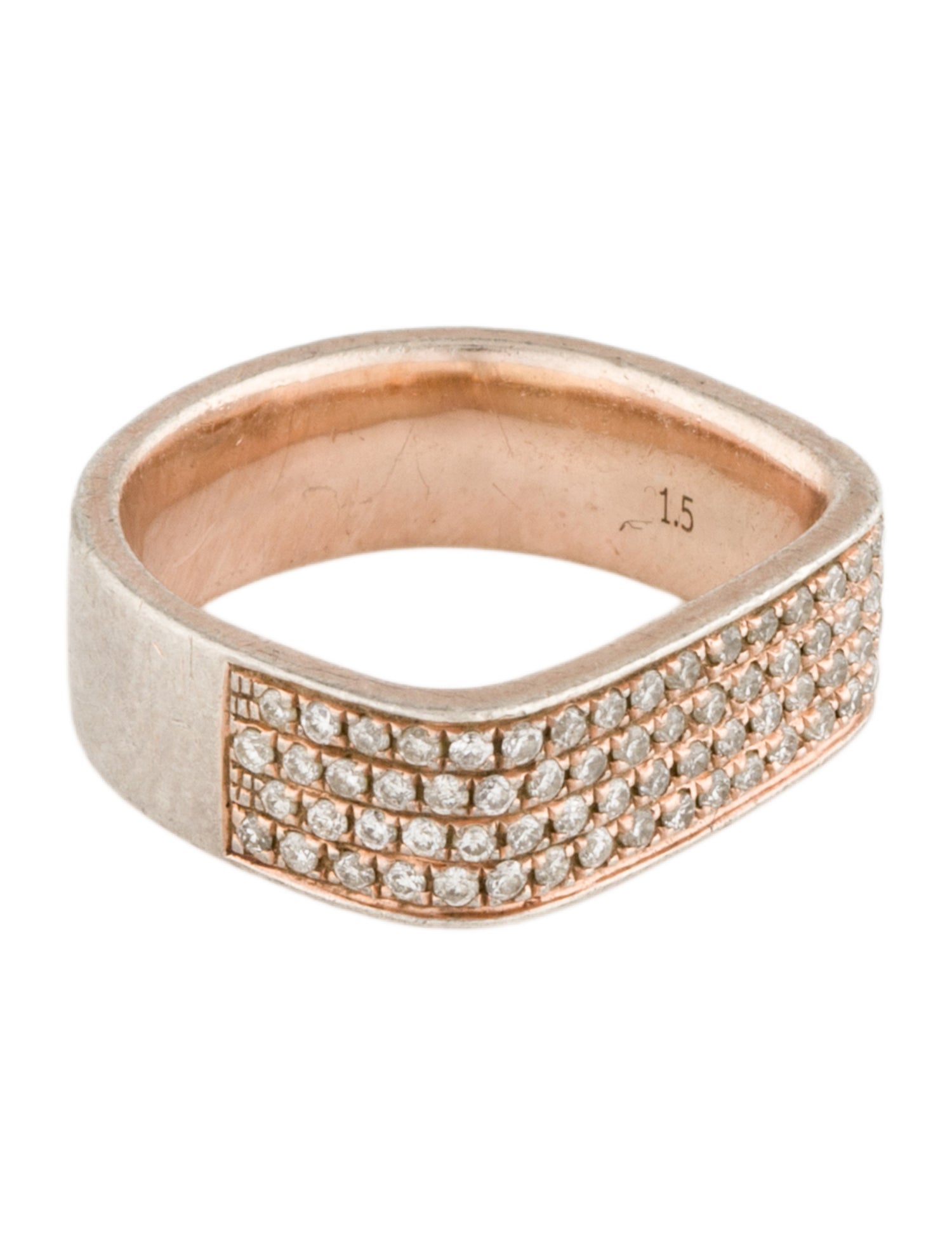 AS29 Diamond 4-Row Lana Pinky Ring