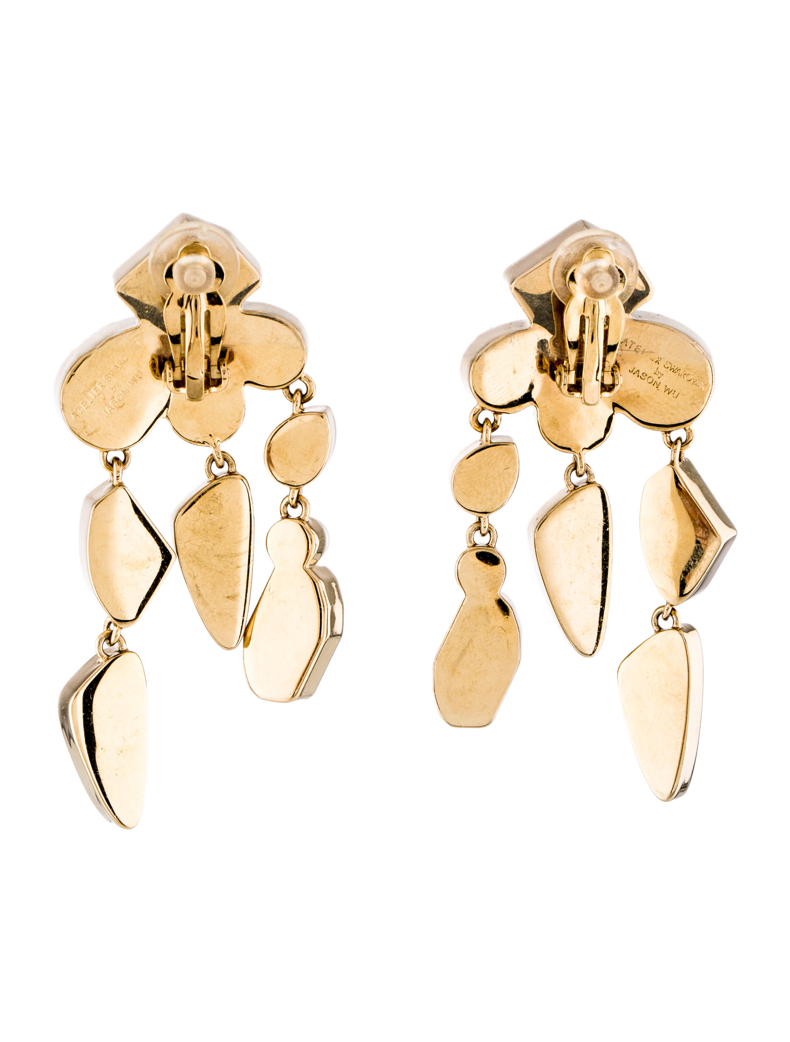 Atelier Swarovski Jason Wu Mosaic Drop Earrings - Clip-On