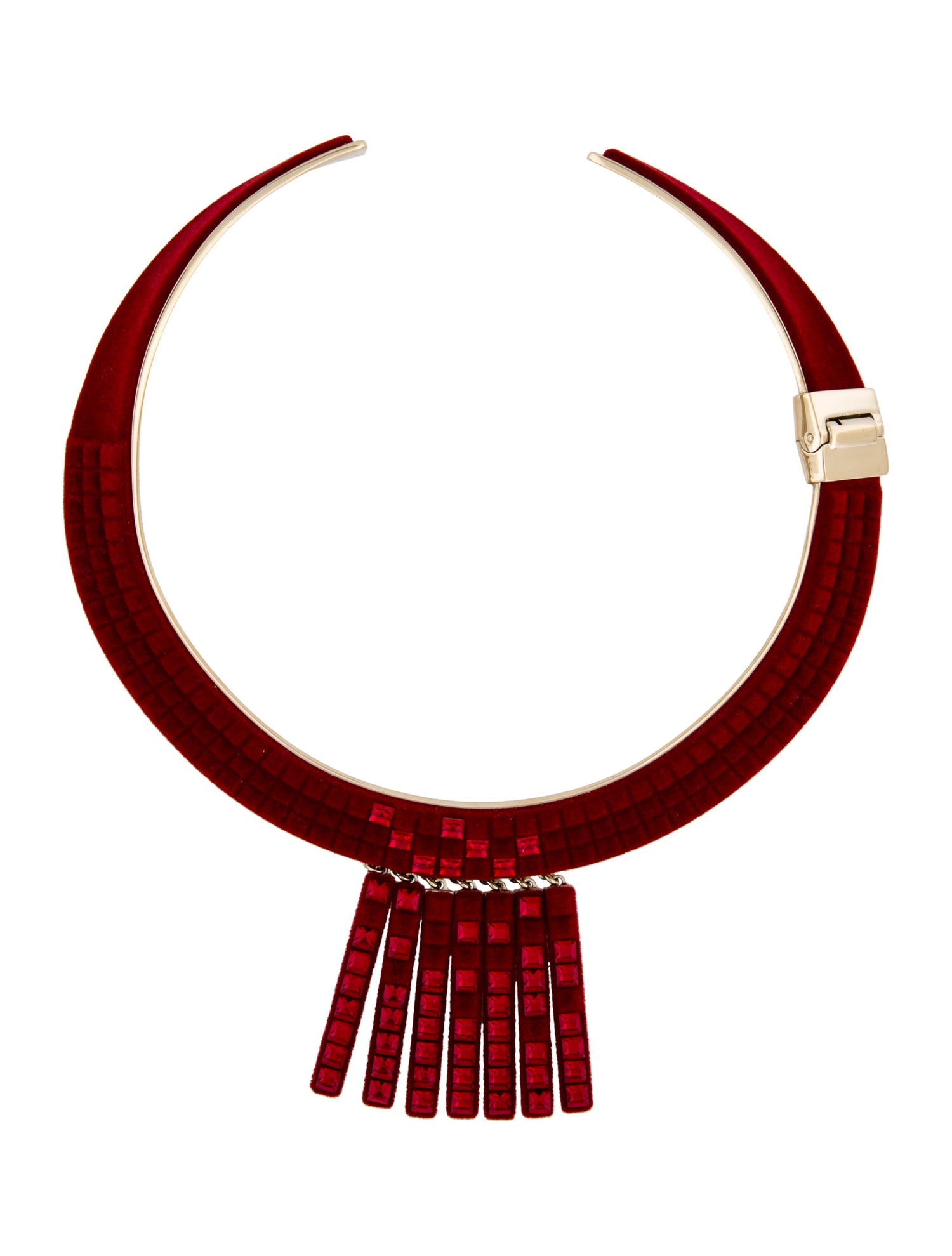 Atelier Swarovski Velvet & Crystal Viktor and Rolf Collar Necklace