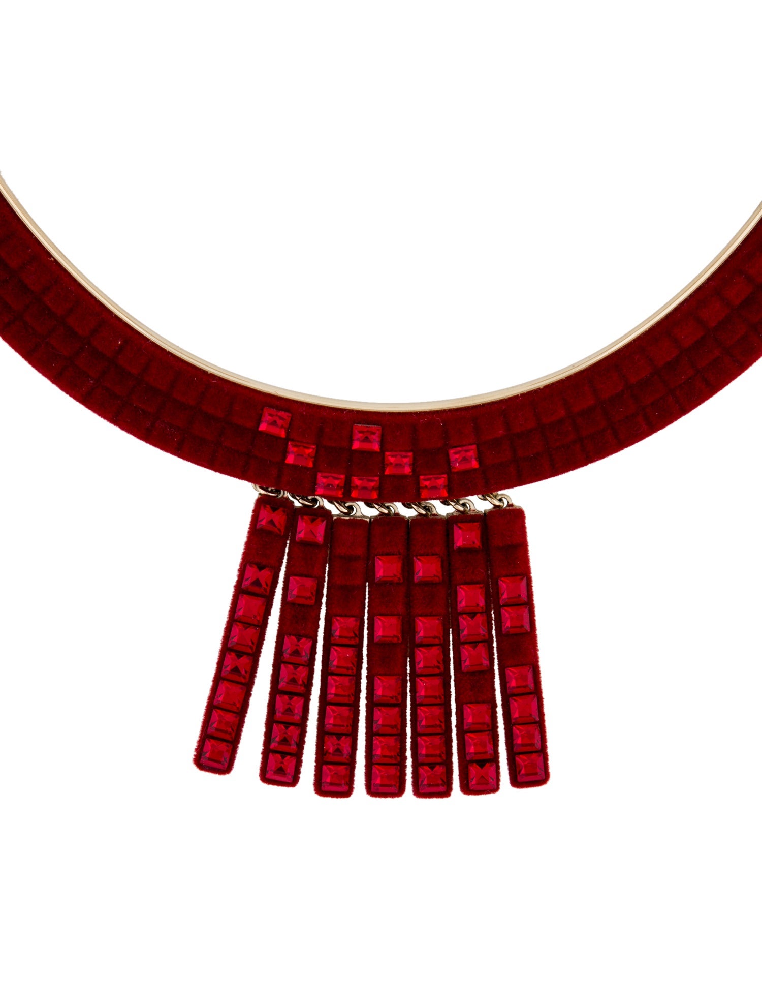 Atelier Swarovski Velvet & Crystal Viktor and Rolf Collar Necklace