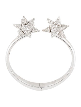 Atelier Swarovski Crystal Hinged Cuff Bracelet