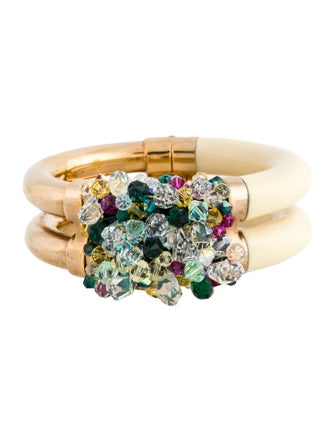 Atelier Swarovski x Mary Katrantzou Crystal & Resin Bangle Bracelet