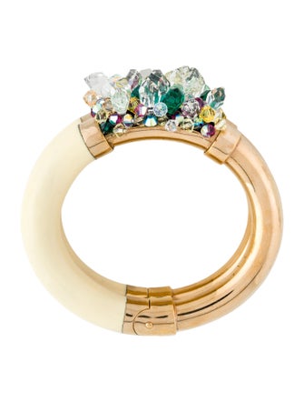 Atelier Swarovski x Mary Katrantzou Crystal & Resin Bangle Bracelet