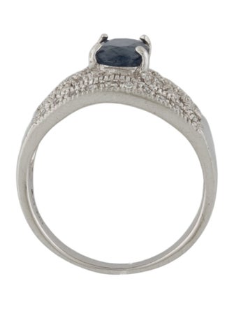 Atelier Swarovski Surface Diffused Sapphire & Crystal Cocktail Ring