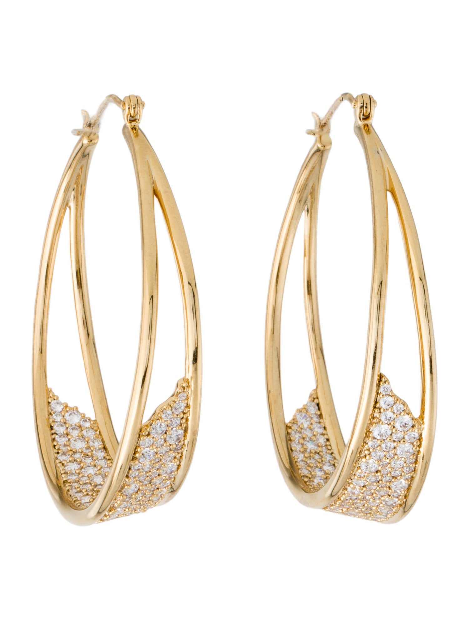 Atelier Swarovski Crystal Hoop Earrings