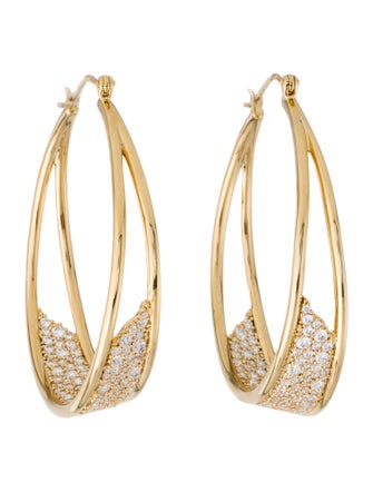 Atelier Swarovski Crystal Hoop Earrings