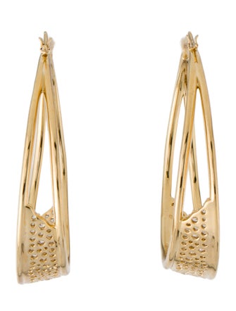 Atelier Swarovski Crystal Hoop Earrings