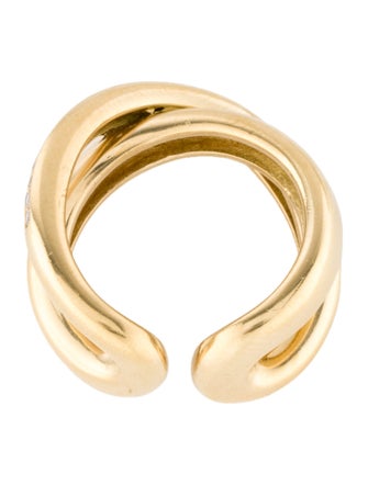 Antonini Gioielli 18K Diamond Crossover Ring