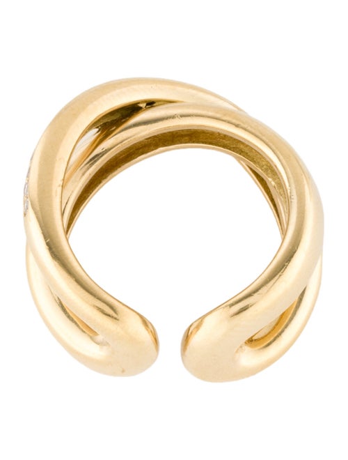 Antonini Gioielli 18K Diamond Crossover Ring