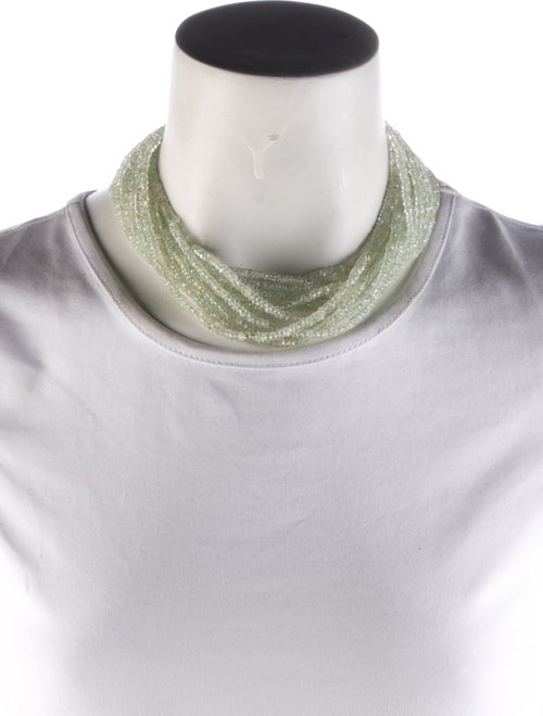Antonini Gioielli 18K Beryl & Diamond Bead Necklace