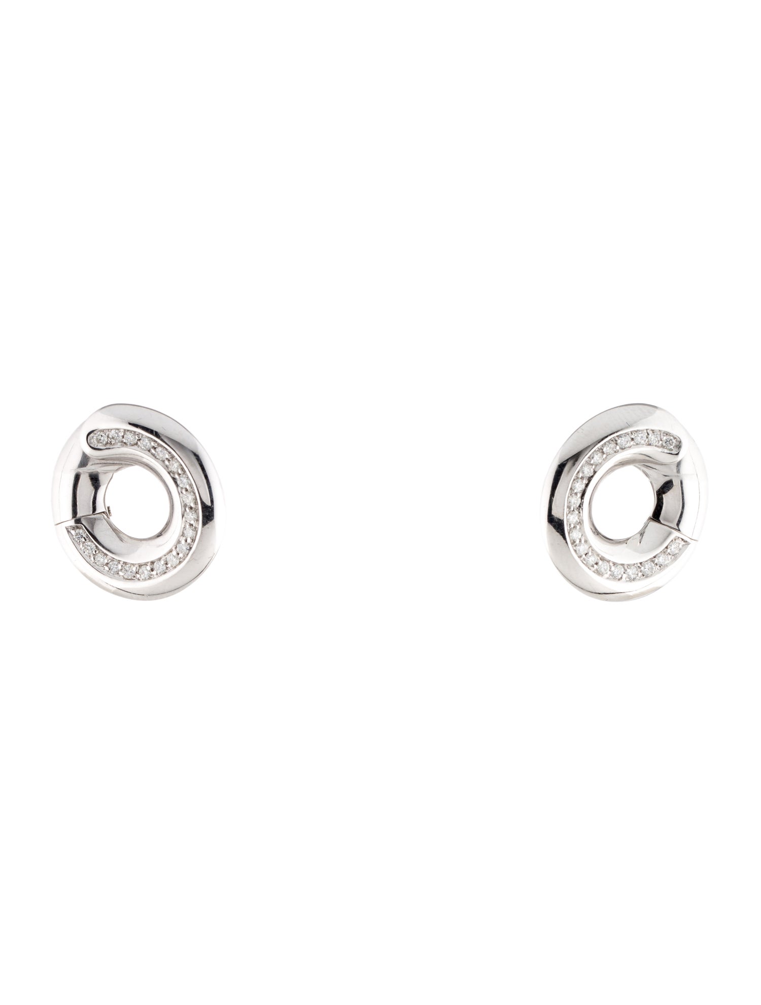 Antonini Gioielli 18K Diamond Str. Tropez Round Earrings