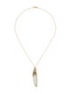 Anthony Nak 18K Prasiolite & Sapphire Drop Pendant Necklace