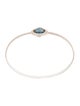 Anthony Nak 18K Topaz Rotating Station Bangle Bracelet