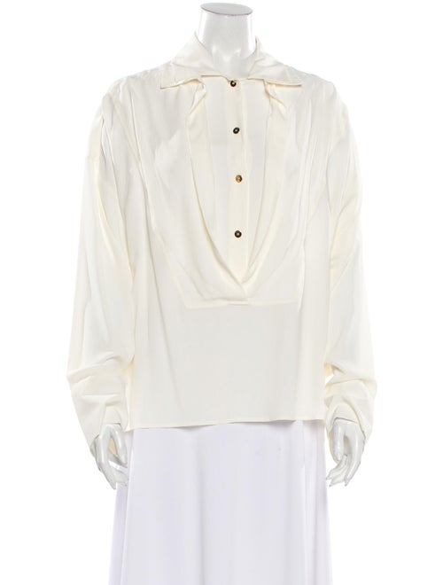 Atlein Long Sleeve Button-Up Top