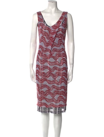 Atlein Printed Midi Length Dress