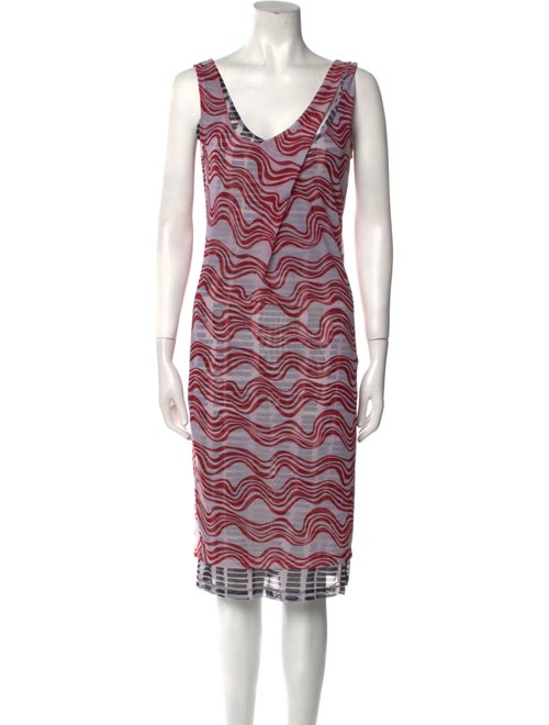 Atlein Printed Midi Length Dress