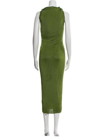 Atlein Bateau Neckline Long Dress