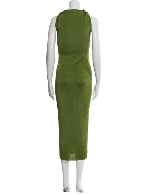 Atlein Bateau Neckline Long Dress