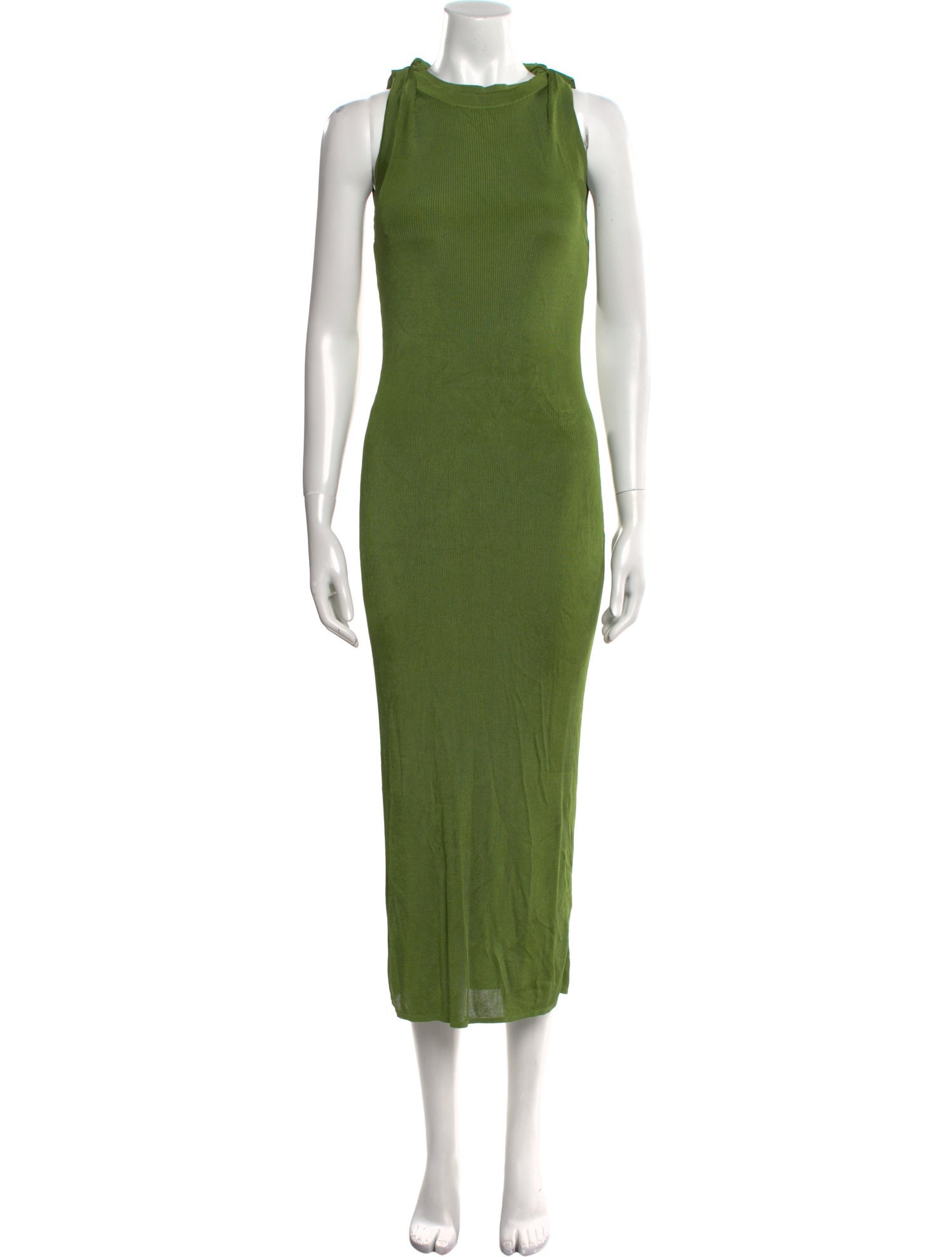 Atlein Mock Neck Midi Length Dress