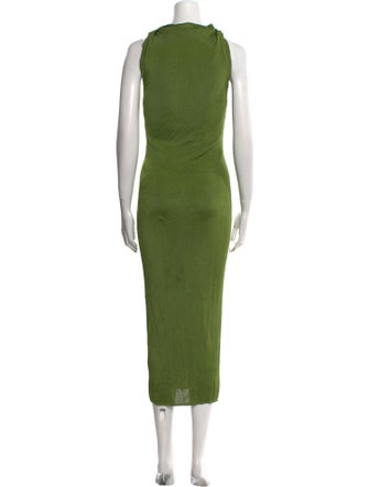 Atlein Mock Neck Midi Length Dress