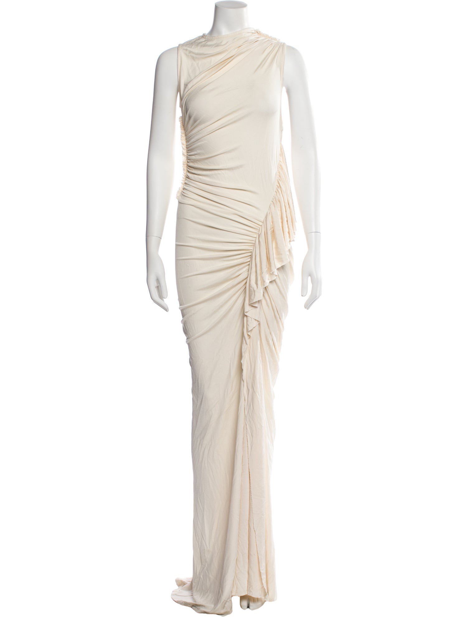 Atlein Cowl Neck Long Dress