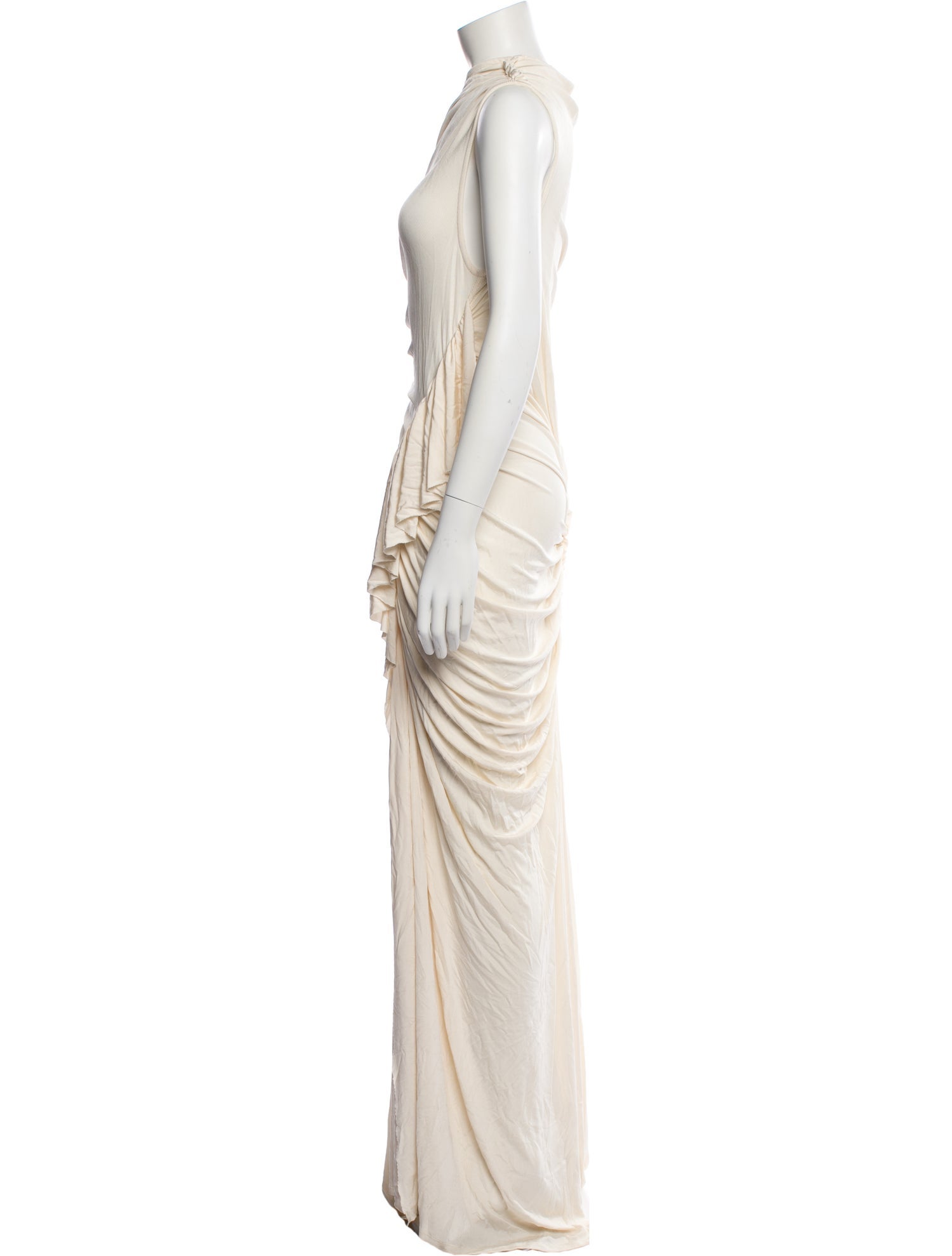 Atlein Cowl Neck Long Dress