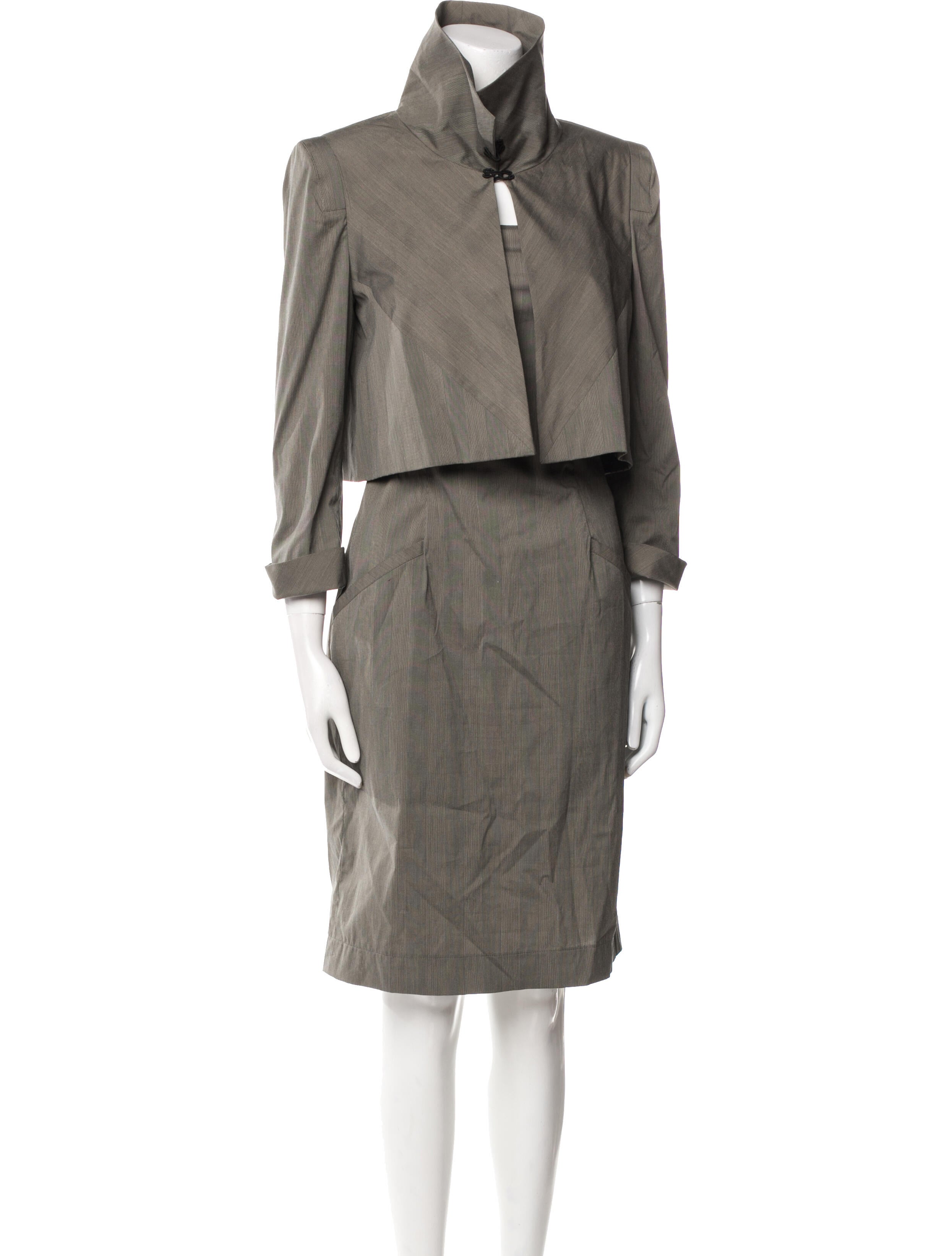 Angelo Tarlazzi Striped Dress Set