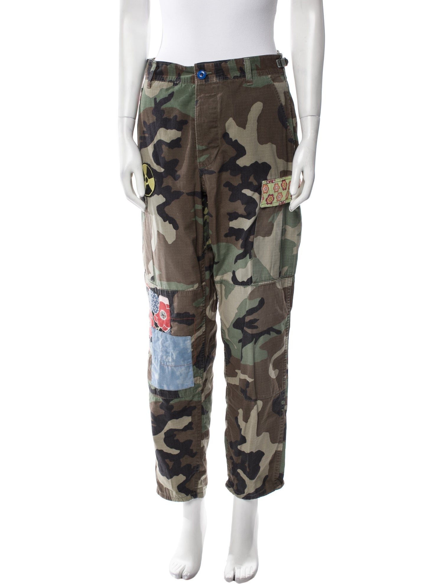 Atelier & Repairs Camouflage Print Skinny Leg Pants