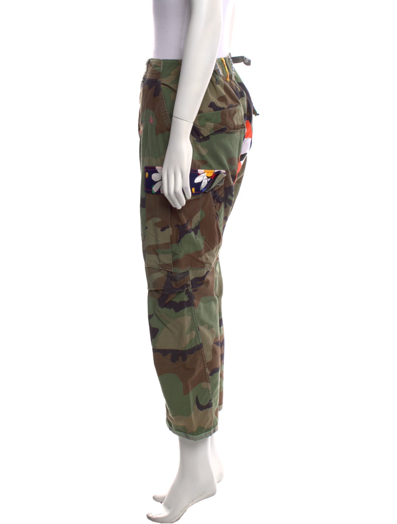 Atelier & Repairs Camouflage Print Straight Leg Pants