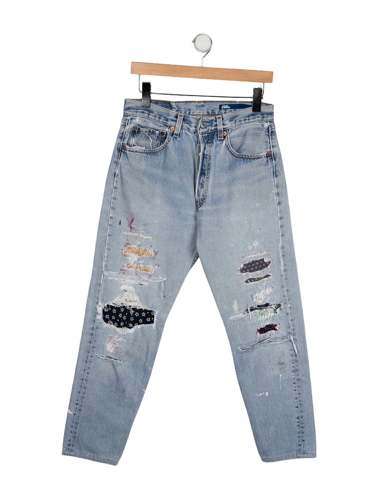 Atelier & Repairs High-Rise Straight Leg Jeans