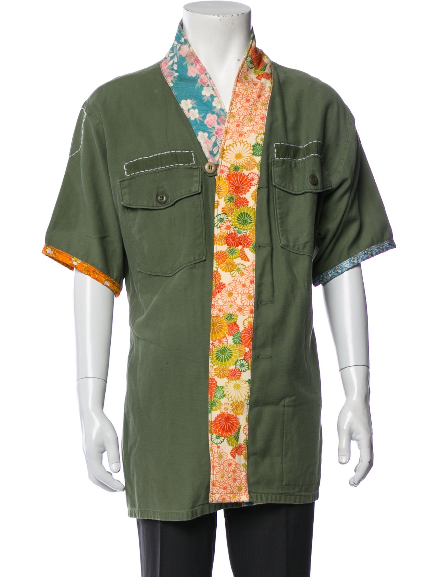 Atelier & Repairs Floral Print Short Sleeve Shirt