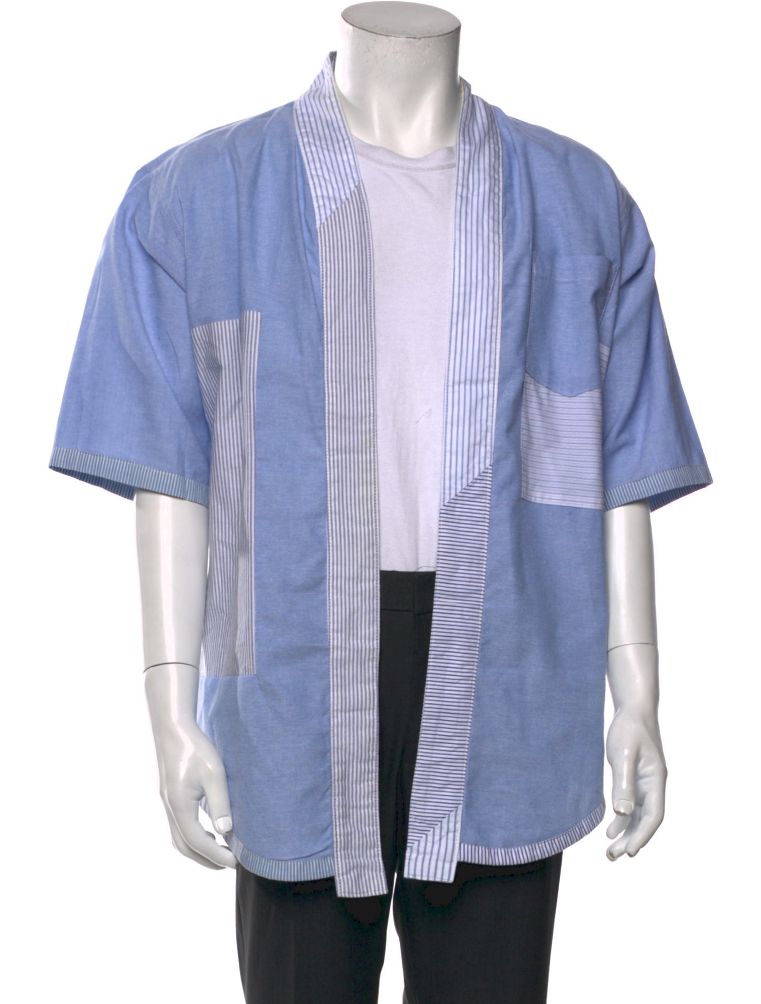 Atelier & Repairs Striped Three-Quarter Sleeve Shirt