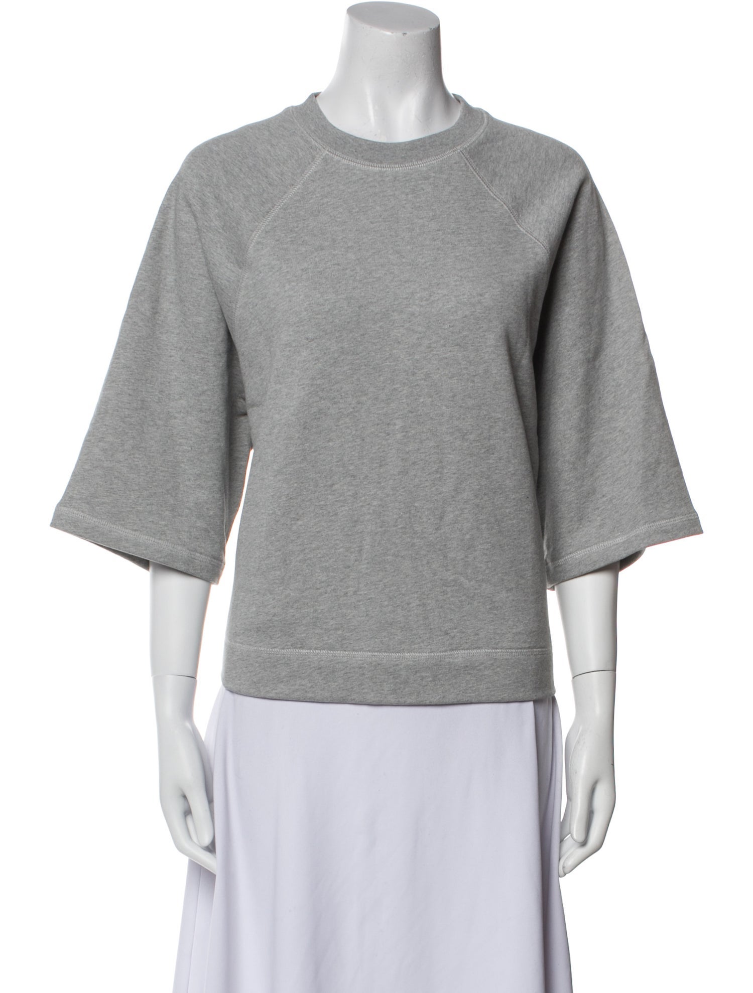 Atelier & Repairs Crew Neck Three-Quarter Sleeve Sweatshirt