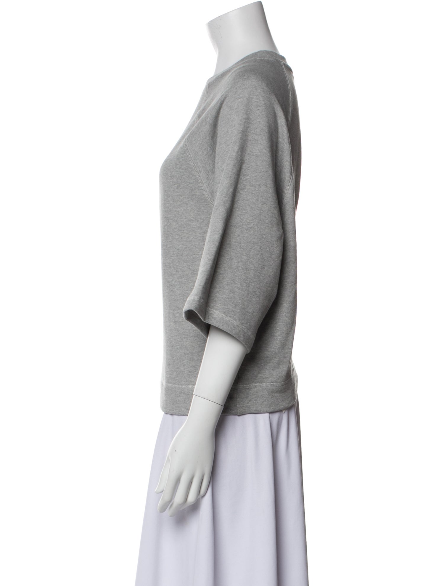 Atelier & Repairs Crew Neck Three-Quarter Sleeve Sweatshirt