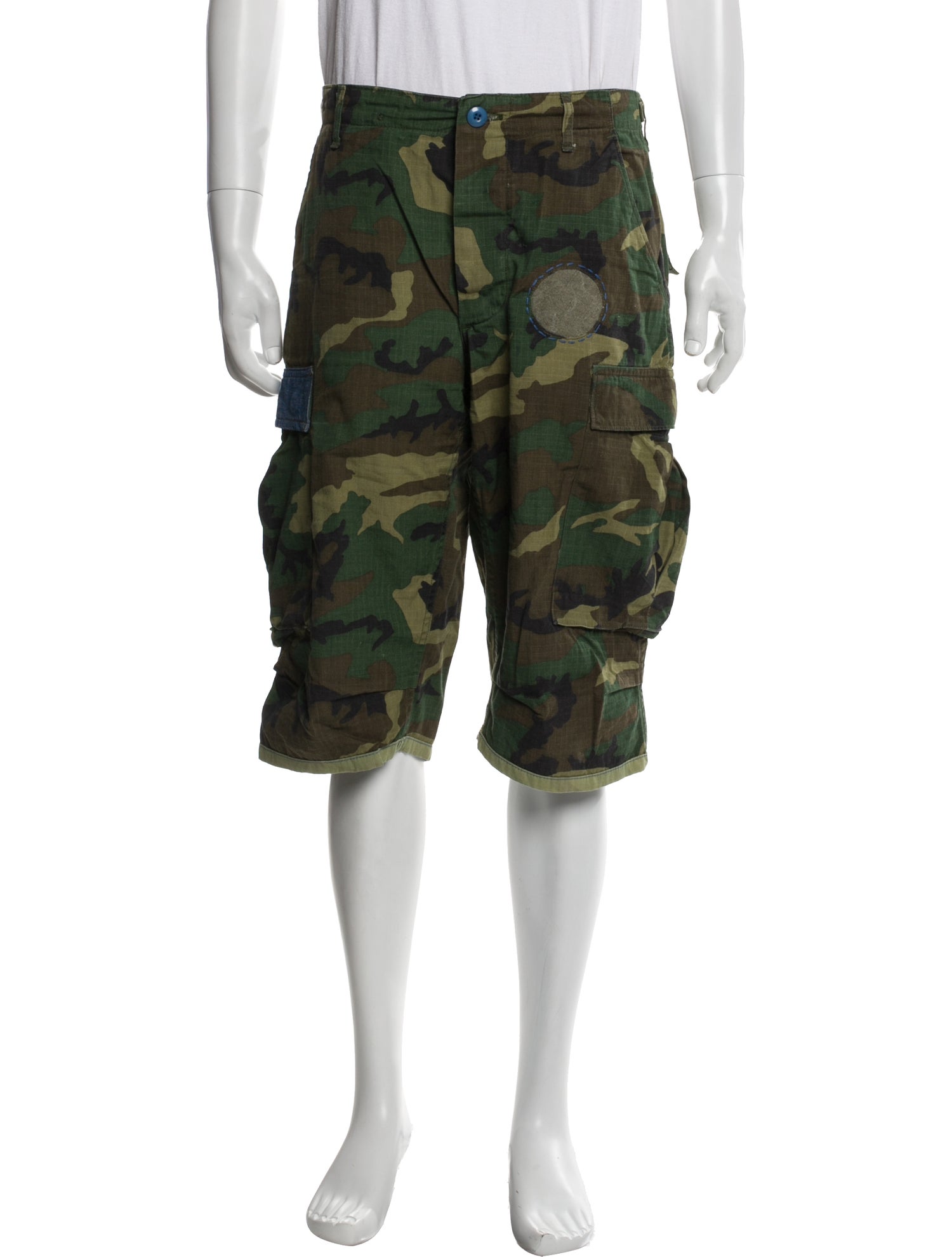 Atelier & Repairs Camouflage Print Cargo Shorts