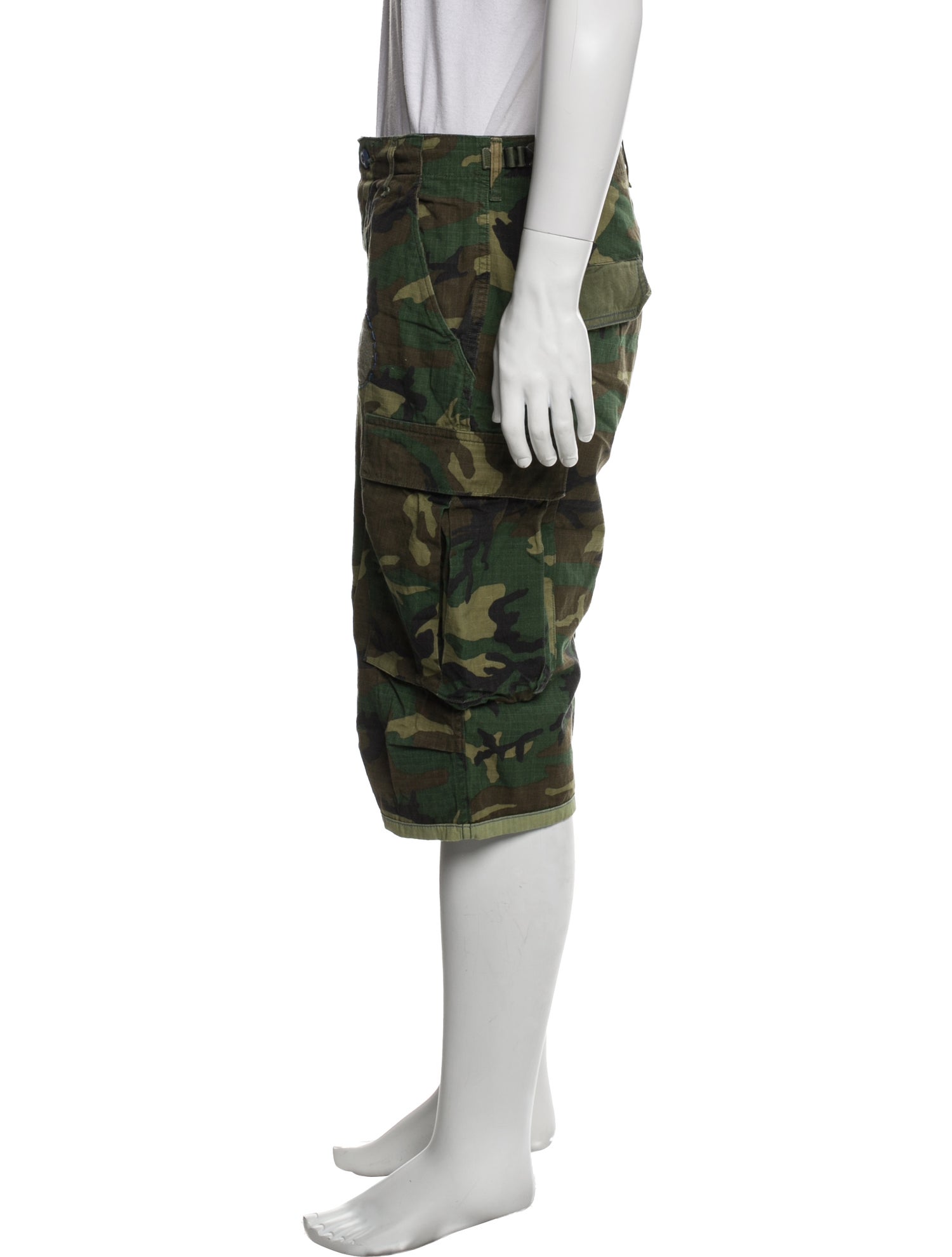 Atelier & Repairs Camouflage Print Cargo Shorts