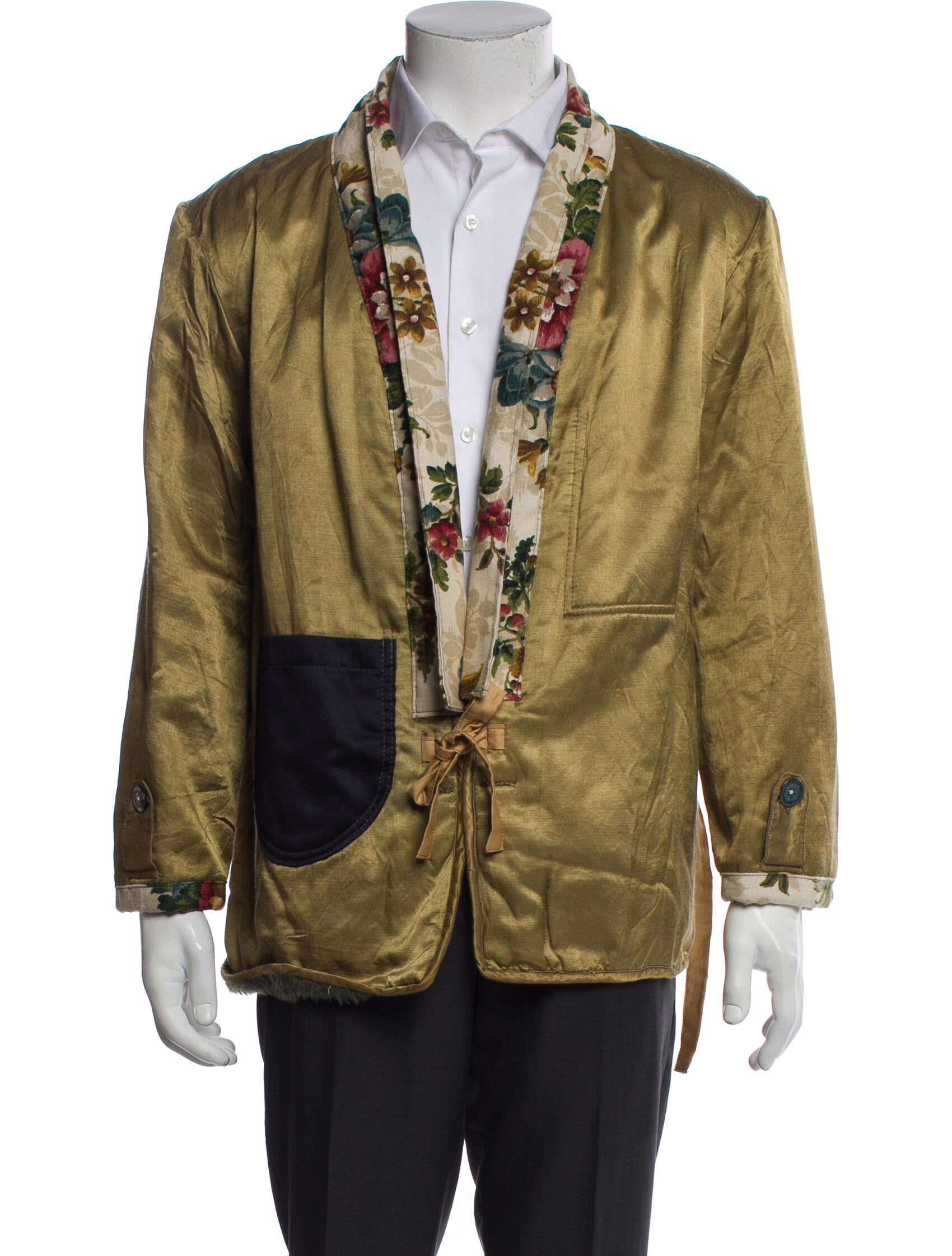 Atelier & Repairs Kimono Floral Print Moto Jacket